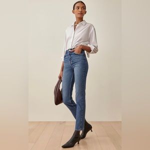 Reformation Liza  Ultra High Rise Straight Jeans